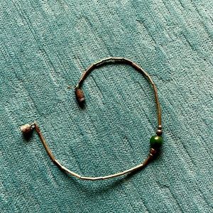 Silver and jade antique bracelet